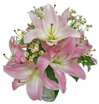 Dazzling Lilies Bouquet from your local Clinton,TN florist, Knight's Flowers